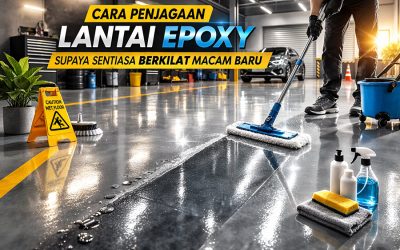 Cara Penjagaan Lantai Epoxy Supaya Sentiasa Berkilat Macam Baru